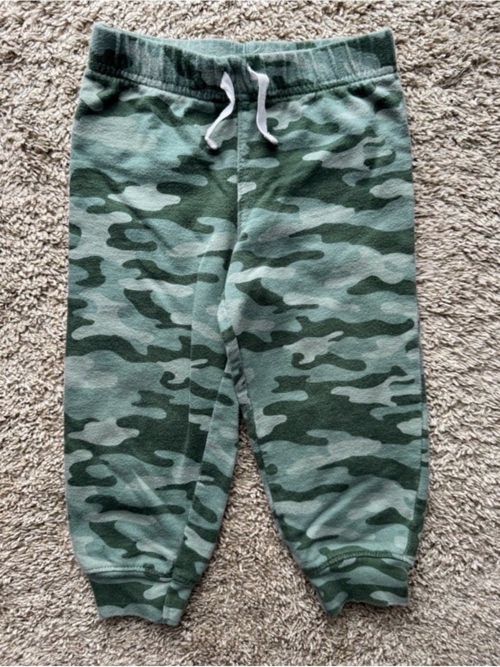 Carter’s Child of Mine Baby Camo Jogger Pants 24M Green Camouflage Sweatpants